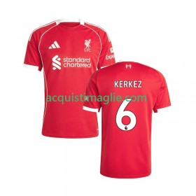 Divisa di Calcio Liverpool Milos Kerkez 6 Prima 2025/2026